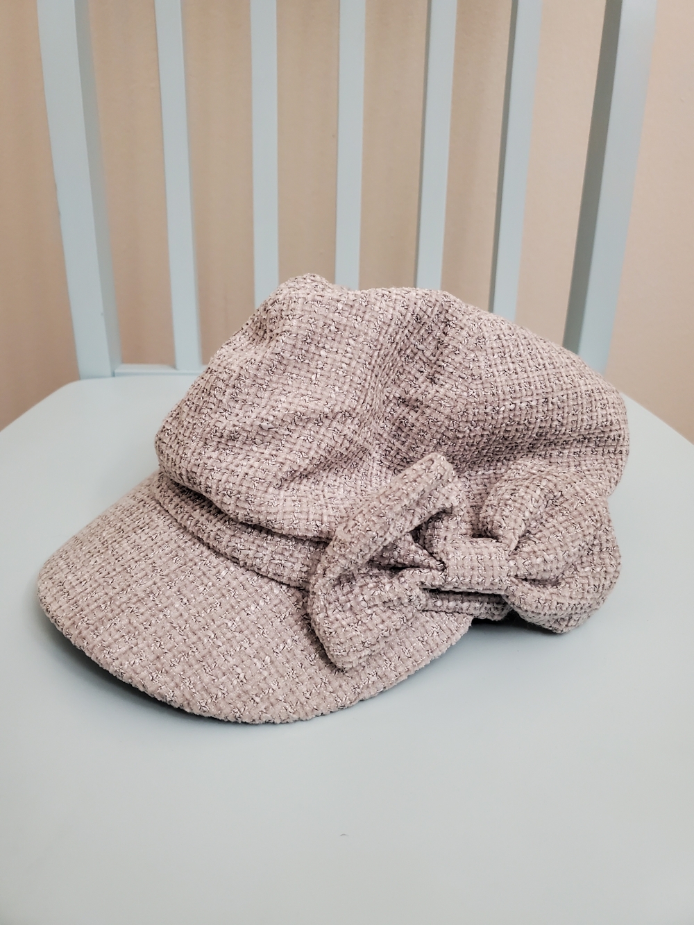 Women’s Gret Tweed Bow Paperboy Cap